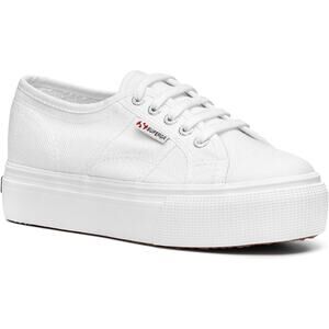 Superga Women's White 2790acotw Linea Up & Down Sneaker Shoes Size 40